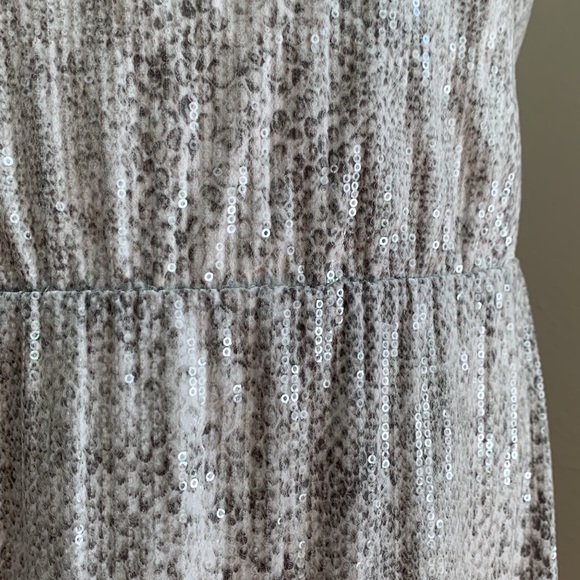 WHBM Shimmer Snake Print Sequin Mini Dress - Picture 6 of 12